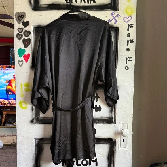 Victoria's Secret Black Satin Robe - Picture 9 of 9